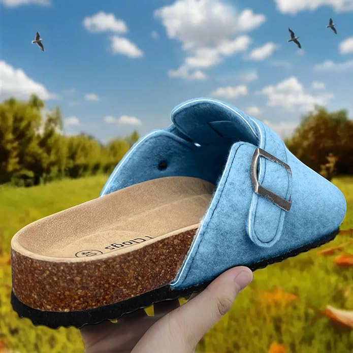 BULLIANT Comfort Clogs Slippers Sandals Nurse Work Shoes Unisex for Men Women with Cushioned Cork-Footbed