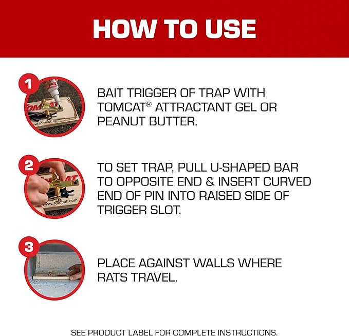 Tomcat Rat Trap (Wooden), 1 Trap