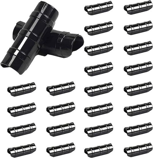 60PCS Greenhouse Clips 1 1/4 Inch Greenhouse Clamps Black Plastic Clamps Garden Buildings Tube Clips for PVC Pipe Greenhouse Films, Sunshade Nets, Row Covers, Shelters, Farming, Gardening