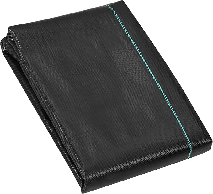 VEVOR Weed Barrier Landscape Fabric, 4*100FT Heavy Duty Garden Weed Fabric, Woven PP Weed Control Fabric, Driveway Fabric, Geotextile Fabric for Landscaping, Ground Cover, Weed Blocker Weed Mat, Black