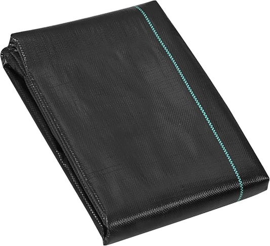 VEVOR Weed Barrier Landscape Fabric, 4*50FT Heavy Duty Garden Weed Fabric, Woven PP Weed Control Fabric, Driveway Fabric, Geotextile Fabric for Landscaping, Ground Cover, Weed Blocker Weed Mat, Black
