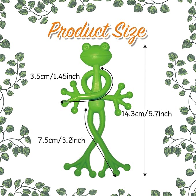 4 pcs Frog Plant Stand, Multipurpose Green Frog Plant Supports Steady Cartoon Plant Branches Tie Down, Frog Plant Stand for Potted Plants, Cute Frog Flower Pot Hugger Plant Climbing Fixture Clips Perfect for Indoor Outdoor Garden Decoration and Gifts.