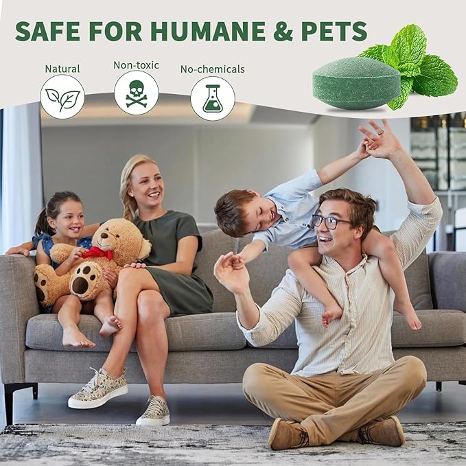 Mouse Rodent Repellent, 24 Pack Peppermint Oil to Repel Mice and Rats– Works for Mice Repellent, Squirrels, Indoor/Outdoor Use, Safe for Homes & Pets