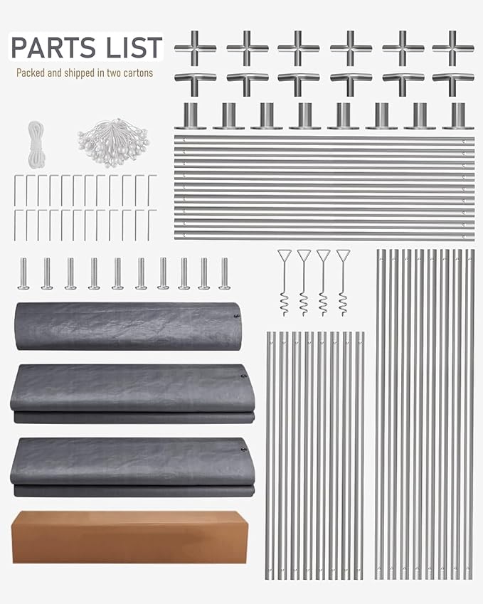 12 x 20FT Heavy Duty Carport with Roll-Up Windows, Portable Garage with Removable Sidewalls & Doors, Portable Car Tent Garage with Roll-Up Windows and All-Season Tarp, for Car, Truck,