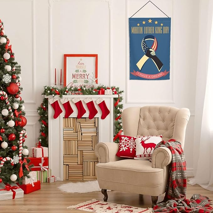 Mlk I Have A Dream Martin Luther King Jr Day Garden Flag Welcome Party Outdoor Outside Decorations Picks Home House Garden Yard Decor 12x18 Inch