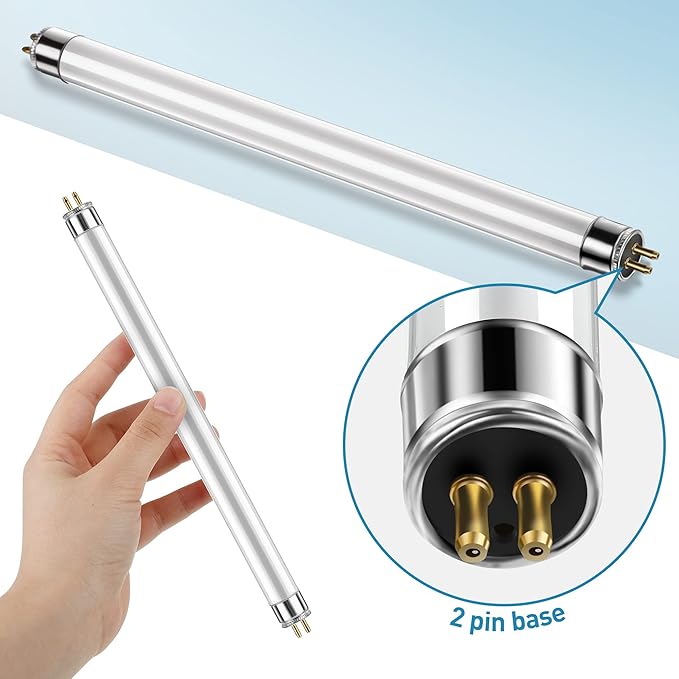 Bulbs Replacement for 32050, T5 6W UV Bulbs for Outdoor Insect Trap, Compatible with DT2000XLP DT2000XL DT3012, Mosquito and Flying Insect Trap Replacement UV Bulb(6)