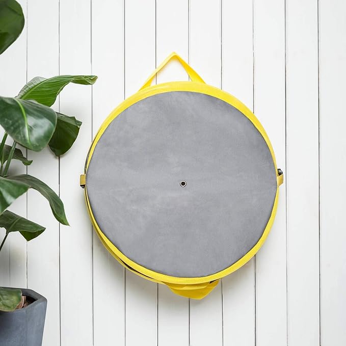 Jardineer Collapsible Trash Can for Camping Parties, Reusable Yard Waste Bags, Pop Up Garden Bag with a Drainage Hole(30 Gallon)