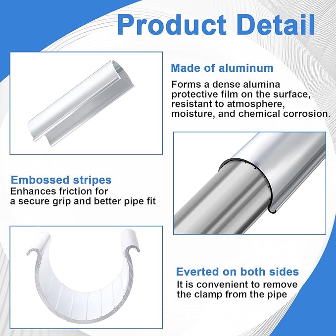 25 Pcs Aluminum Greenhouse Clamps, 1.25 x 3 Inch, Row Covers, Dog Beds, Quilting Frames Shelters, Shades, Netting (Fit 1 Inch PVC Pipe Tube Clip)