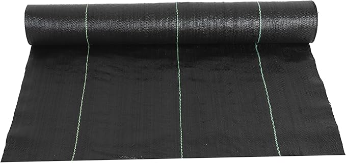 3ft x300ft Black Weed Barrier Landscape Fabric Heavy Duty 3.2OZ French Drain Fabric Ground Cover Weed Cloth for Erosion Control，Outdoor Gardening Weed Control Mat