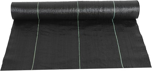 3ft x300ft Black Weed Barrier Landscape Fabric Heavy Duty 3.2OZ French Drain Fabric Ground Cover Weed Cloth for Erosion Control，Outdoor Gardening Weed Control Mat