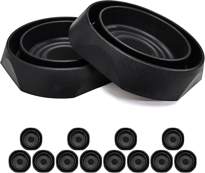 Bed Bug Interceptors Trap Detector | Bedbug Traps for Bed Legs with Anti Skid Pads (Black -12 Pcs)