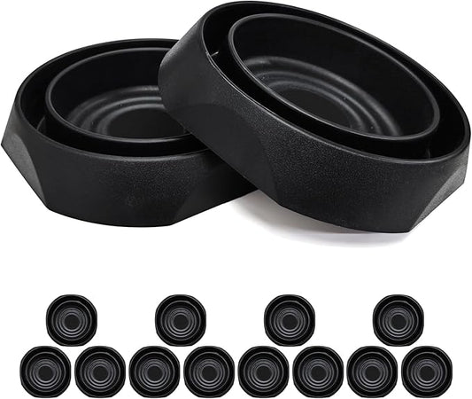 Bed Bug Interceptors Trap Detector | Bedbug Traps for Bed Legs with Anti Skid Pads (Black -12 Pcs)