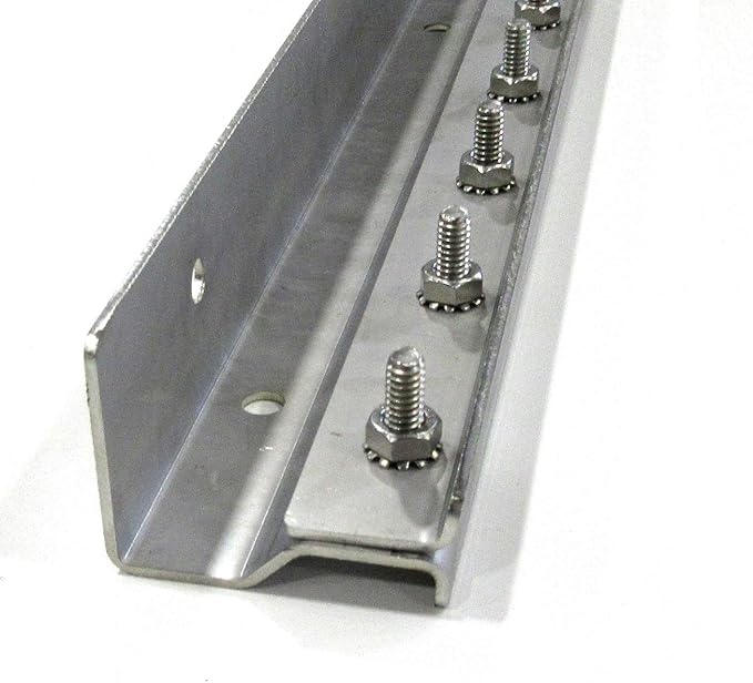 Strip Curtain Door Hardware - 304 Stainless Steel Strip Door Hanger, Universal Jamb or Wall Mount, Commercial Industrial use Plastic Strip Door Hanger - 8 Foot (Two 4 Foot Sections)