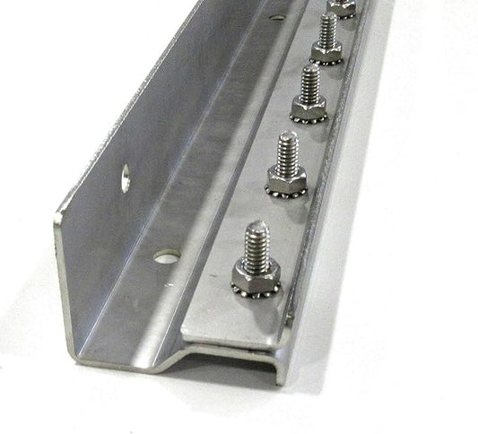 Strip Curtain Door Hardware - 304 Stainless Steel Strip Door Hanger, Universal Jamb or Wall Mount, Commercial Industrial use Plastic Strip Door Hanger - 4 Foot Section