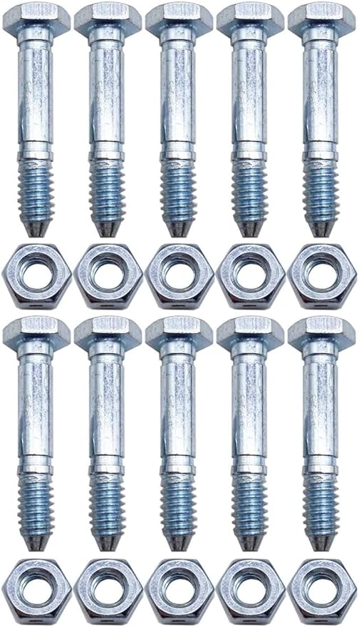 for 53200500 Snow Blower Shear Bolt 10 Pack Replaces 510016