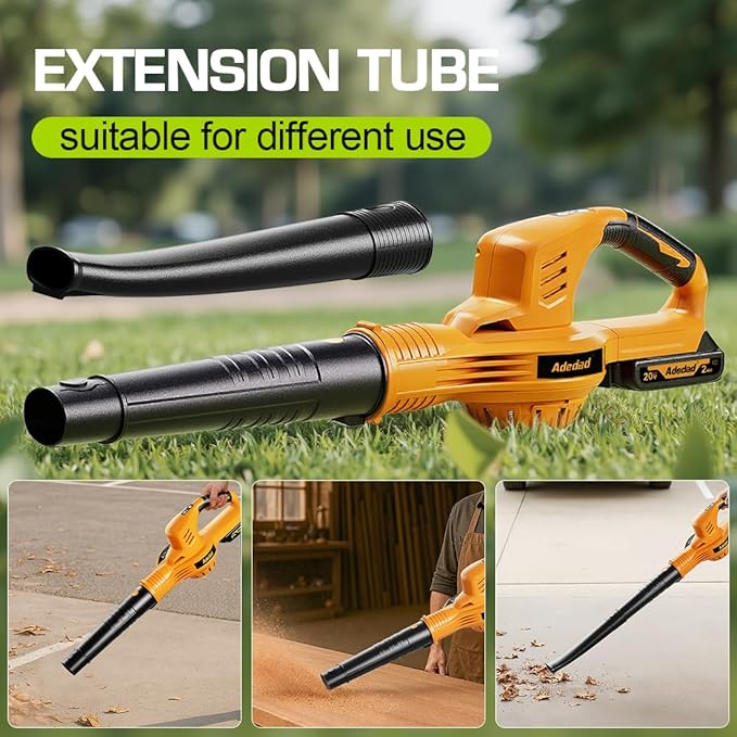 20V Cordless Leaf Blower 150MPH Handheld Electric Blower with Battery & Charger Variable Speed Battery Powered Blowers for Lawn Care Yard Patio Dust Remove, Lightweight & Portable Mini Leaf Blower