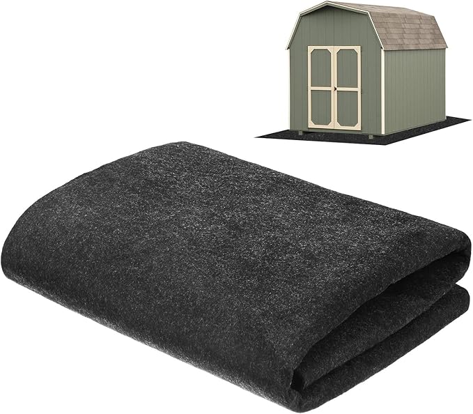 Outdoor Storage Shed Mat, 3.3x5 FT Waterproof Small Shed Flooring Mat for Patio Furniture Floor Protecting from Wear/Liquid/Dust/Oil, Non-Slip Carport Pad [Grey]