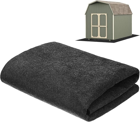 Outdoor Storage Shed Mat, 3.3x5 FT Waterproof Small Shed Flooring Mat for Patio Furniture Floor Protecting from Wear/Liquid/Dust/Oil, Non-Slip Carport Pad [Grey]