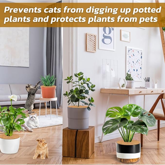 Legigo 10pcs Coconut Fiber Mulch Ring Tree Plant Protector Mat, 11.8 Inch Natural Coco Coir Tree Protection Ring Plant Pot Soil Cover, Tree Rings Disc Plant Cover for Indoor Outdoor Plants,Landscaping