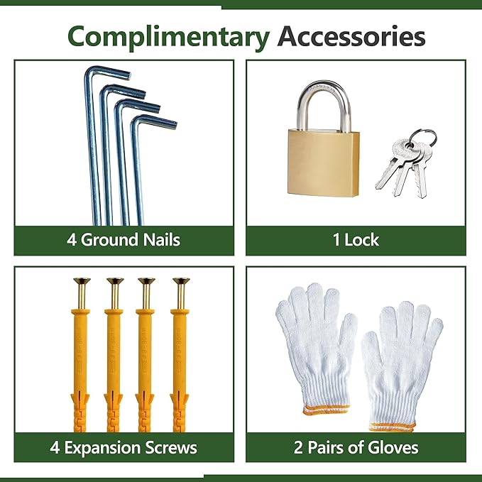 6x6 ft Metal Storage Shed Outdoor,Metal Steel Utility Tool Shed Storage House with Window and Floor Kit for Backyard Garden Patio Lawn Black