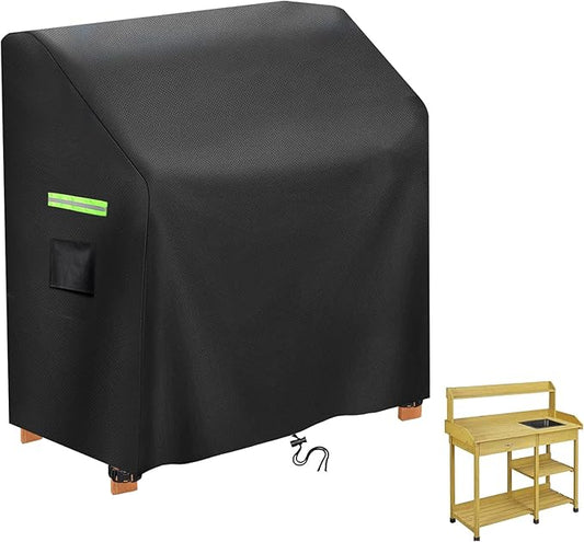 Outdoor Garden Potting Bench Table Cover,Garden Potting Bench Table Cover, Waterproof,UV Resistant (47" x 20" x 47")