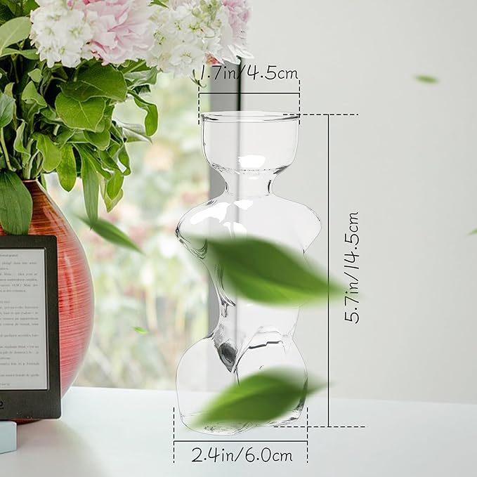 Propagation Vases for Plants Plant Propagation Jars Unique Body Avocado Vase Glass Planter Perfect for Seed Starting, Water Rooting and Home Decor Gift for Father