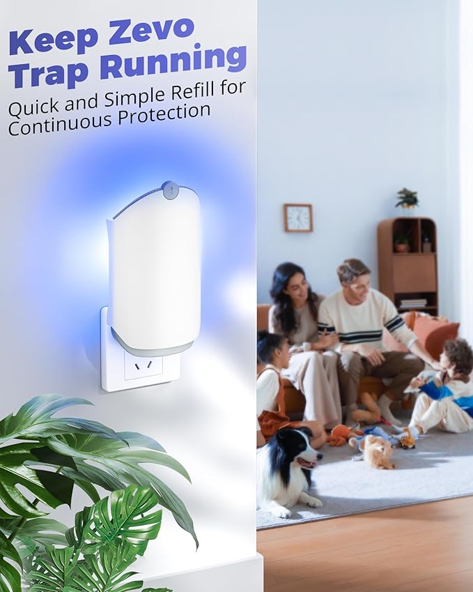 UBeesize 16 Pack Refill Cartridge for Zevo M364 and Max, Replacement Refill Compatible with Zevo Plug-in Light, 100% Fit (16 Cartridges)