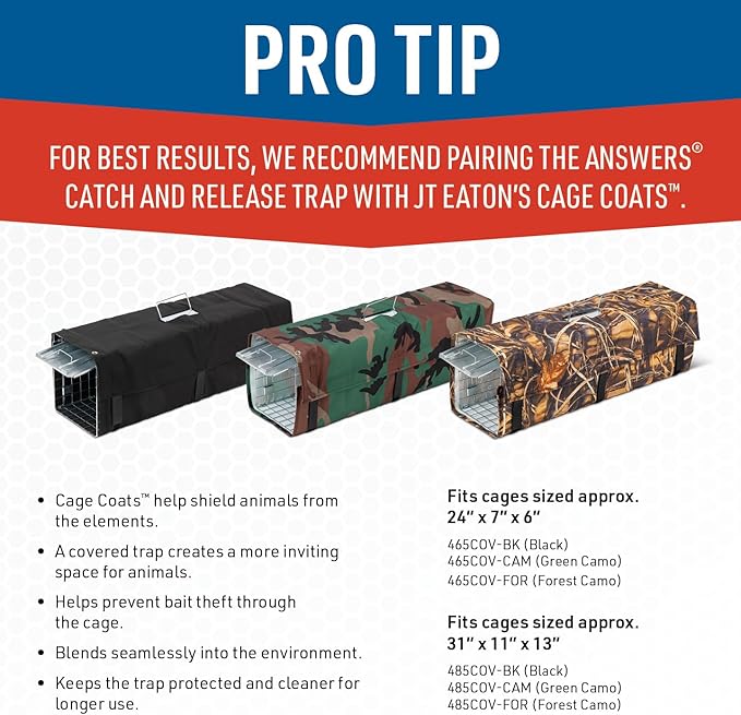 Answer Trap for Squirrels, Rabbits & Other Medium Pests – Humane Live Catch Trap – Durable and Easy-to-Use Rodent Control Solution