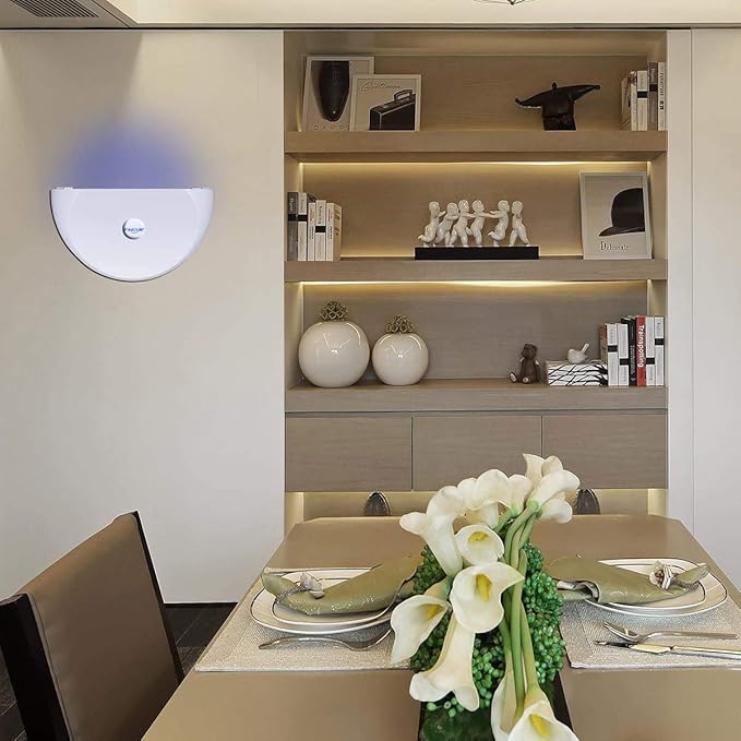 Faicuk WS108 Wall Sconce Fly Light Trap for Capturing Flies, Moths, Gnats, Mosquitos and Other Flying Insects - 13"x7.5"x5.5"(Wood Grain)