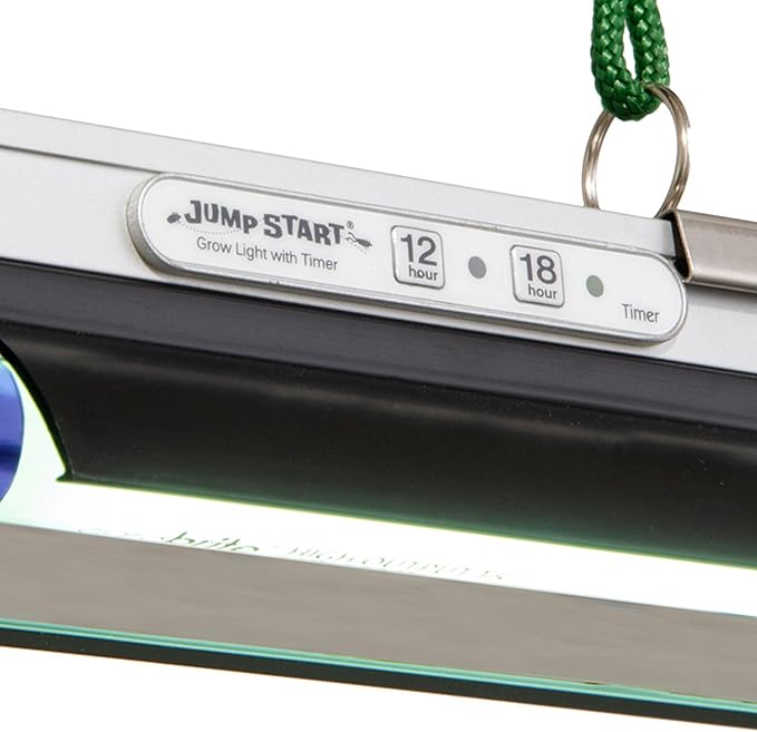 Jump Start 4 Foot T5 Grow Light System Standing Fixture with Built-In Timer for Seedlings, Cuttings, Flowers, and House Plants