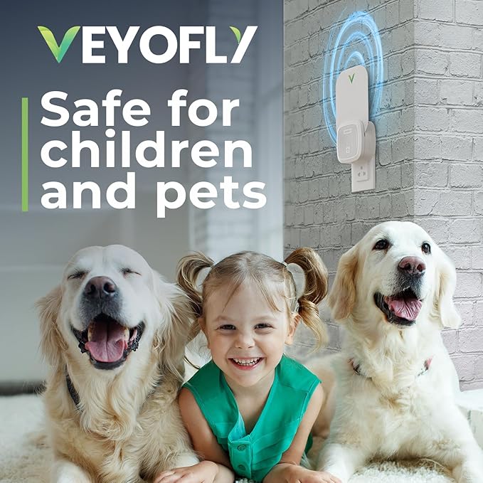 VEYOFLY Fly Trap Indoor, Fruit Fly Traps for Indoors, (4 Device + 12 Refills) Gnat Traps for House Indoor, Fly Catcher Indoor, Plug in Light Flying Insect Trap, Bug Light Killer, Fly Trap