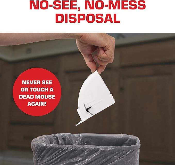 Tomcat Kill & Contain Mouse Trap, Never See a Dead Rodent Again, 2 Traps