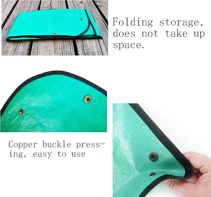 2PCS(39.3'',26.8'') Plant Waterproof Repotting Square Mats,Foldable Garden Transplanting Work Cloth Mat,Portable Gardening Mat,Indoor Succulent Potting Mat(39.3"x39.3",26.8"x26.8")