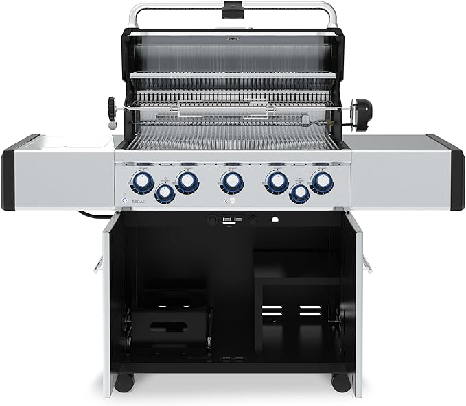 Broil King 958344 Regal S 590 Pro Propane Gas Grill, 5-Burner, Stainless Steel