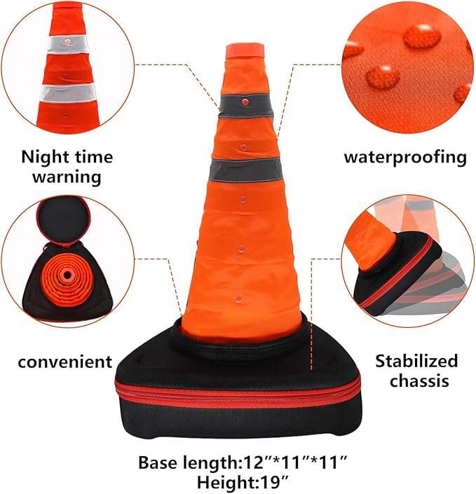 K-Musculo Snow Socks for Tires Traffic Cones, Snow Socks Snow Chain for Car SUV Pickup Easy to Use, Ultimate Grip, Washable.100 KM Safely In The Snow, EU EN-16662-1 Certififed(2 PACKS)-S