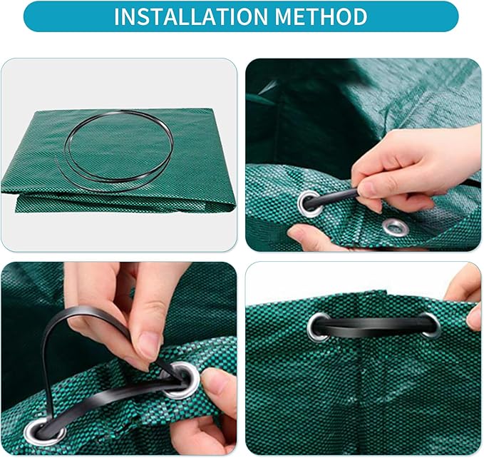 NATUREZA reusable yard waste bags,3 pack 72 Gallons leaf bags,Heavy Duty Garden Bags,Storage Bag,Patio Bag,Laundry Container,lawn and leaf bags