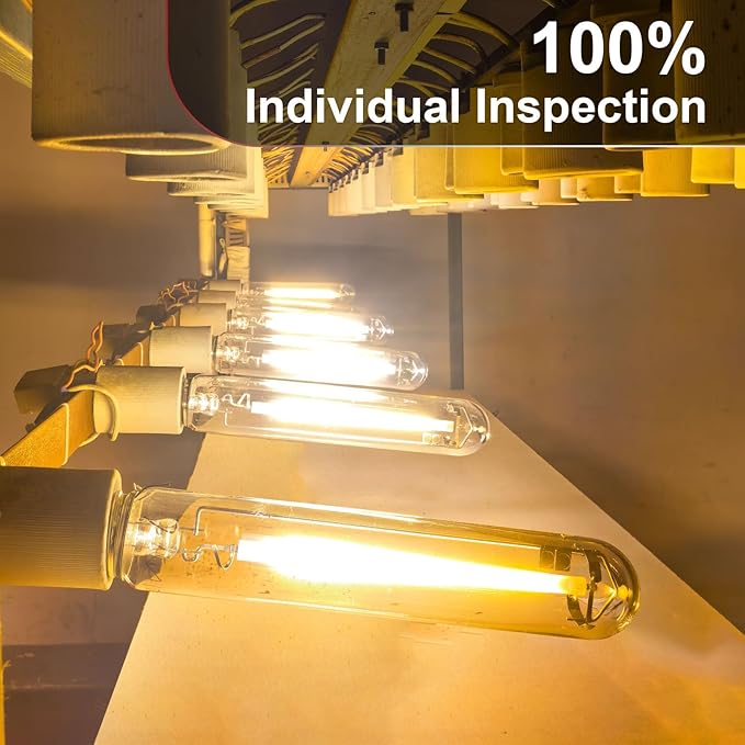 HPS 600 Watt Grow Light Bulb E39 Up to 40% More Red 1150μmol Ultra PPF Increases Red Concentrated Spectrum 90000 Lumens High Pressure Sodium 2-Pack