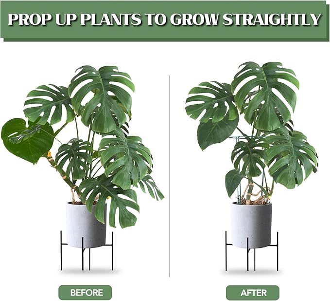 Joyhalo 6 Pack Plant Support Stakes, 16 Inch Peony Cages and Supports, Flower Stakes with 15 Pcs Plant Labels, Peonies Support Cages Garden Sticks for Plants Tomato, Hydrangea, Rose, Hyphosis