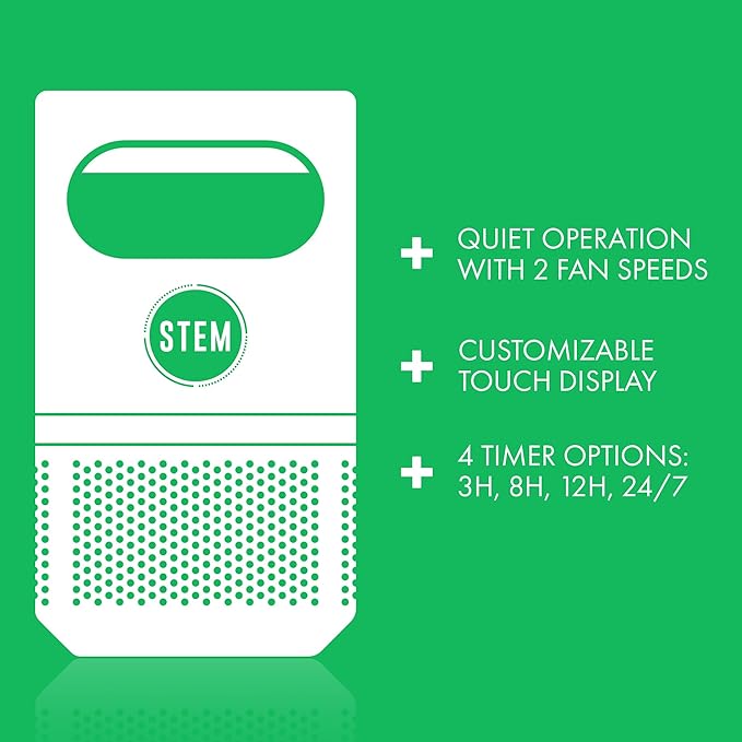 STEM Flying Insect Fan Trap for Indoor Bug Control, Attracts Mosquitoes, Fruit Flies, and House Flies, Plug-in Fan with UV Light, Starter Kit Includes 2 Devices and 10 Glue Traps