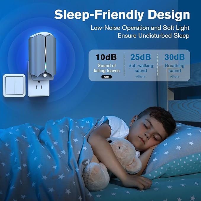 2 Flying Insect Traps & 2 Refill Glue, Fly Trap Indoor, Gnat and Fruit Fly Catcher for House, Mosquitoes, Moths & More, UV Blue Light, Safe & Mess-Free