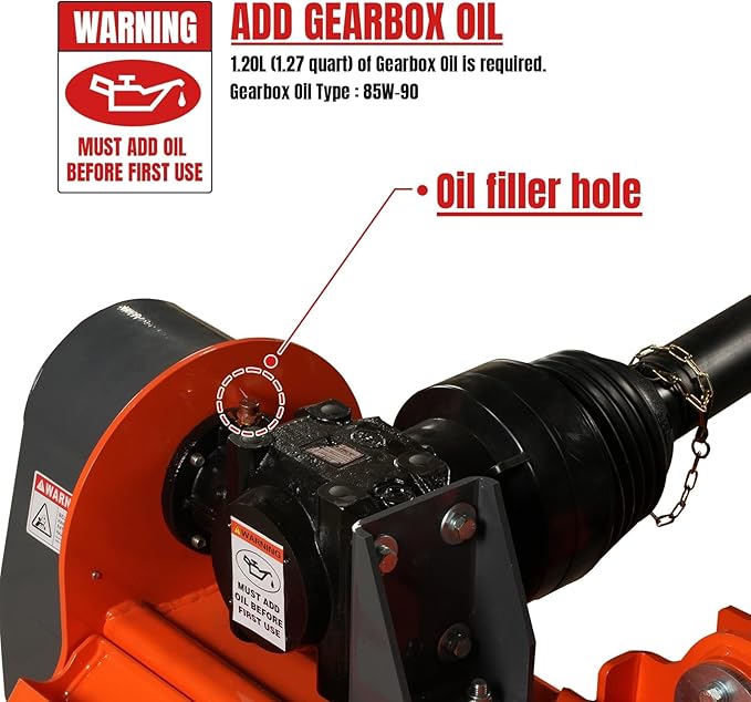 72” Offset Ditch Bank Flail Mower with 90° Tilt, 70-100 HP Tractor, 3-Point Hitch, PTO Drive Shaft, VAM72