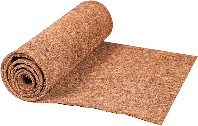 1 Rolls 32x80 Inch(80cm*200cm) Coco Liner Roll Natural Coconut Fiber mat Coconut Liners for Planter Flower Basket No-Slip Ice and Snow Carpet Mats Animal pet pad
