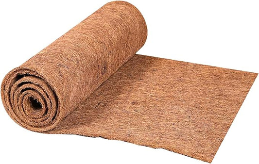 1 Rolls 32x80 Inch(80cm*200cm) Coco Liner Roll Natural Coconut Fiber mat Coconut Liners for Planter Flower Basket No-Slip Ice and Snow Carpet Mats Animal pet pad