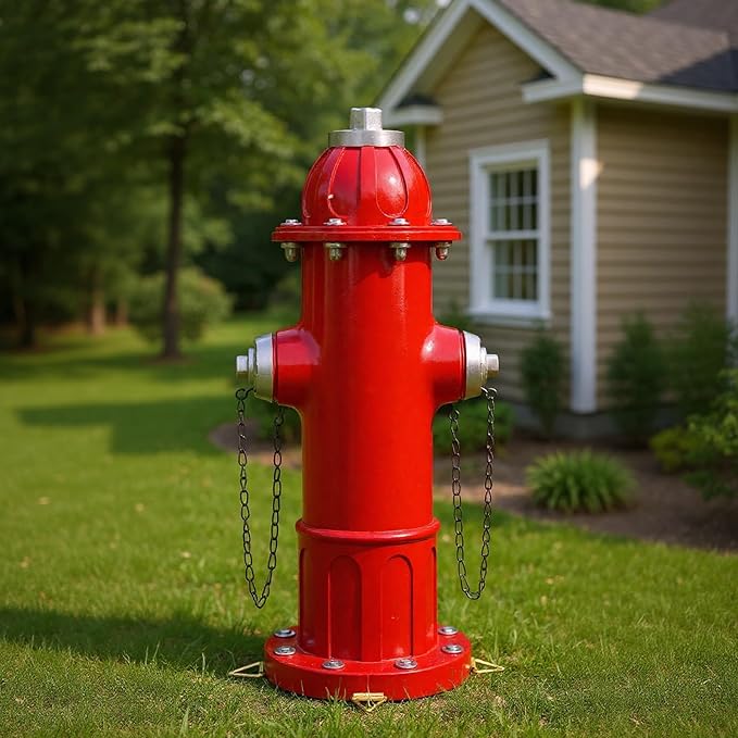 Fire Hydrant for Dogs To Pee On, Dog Fire Hydrant Pee Post Outdoor Statue for Yard Lawn Decor, Fake Fire Hydrant for Porch Garden Decorative Fireman Gift, 13.5"H × 5.9"L × 5.1"W (Classic)