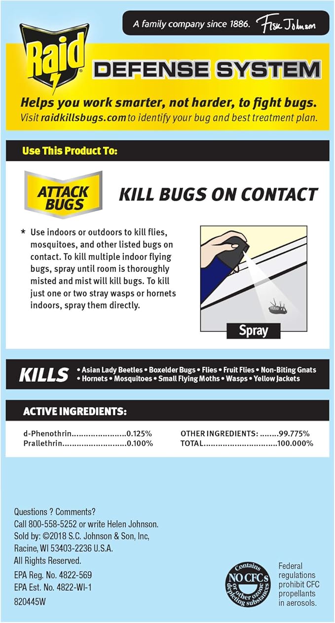 Raid Flying Insect Killer 15 Ounce (Pack of 12)