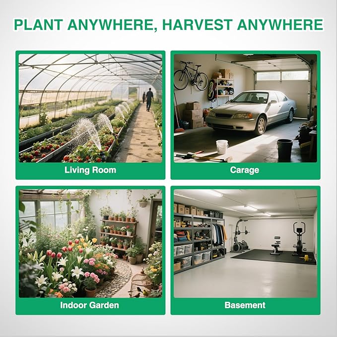 Yesker 3x3 Grow Tent 36"x36"x72" High Reflective Mylar Indoor Growing Tents 600D Oxford Cloth with Observation Window and Removable Floor Tray for Hydroponics Indoor Plants Fruit Flower Veg Growing