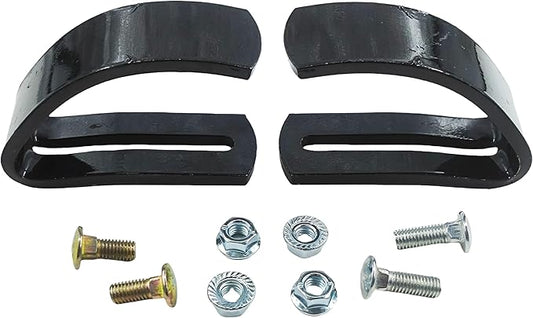 Replacement GXH24690 Front Blade/Snowplow Adjustable Skid Shoes for 46" Blade on 100 Series Mowers Compatible with John Deere Tractor Snow Blower Murray Skid Shoe Set （2 Pack）