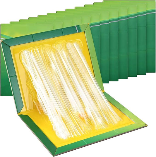 Jazb Mouse Traps Indoor for Home - 12 Pack Sticky Mouse Traps, Glue Traps for Mice Boards for Indoor, Outdoor, Kitchen and Garden