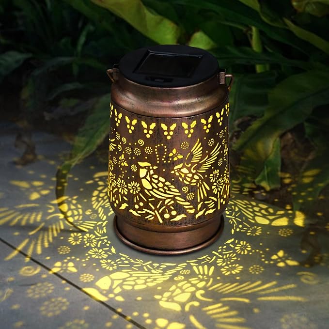 Cardinal Lover Gifts for Mom/Grandma/Women/Sister Cardinal Solar Light Gifts Mother Day Gift Solar Lanterns Outdoor Waterproof Cardinal Lights Led Mason Jar Hanging Lamps Decor for Garden Yard Patio