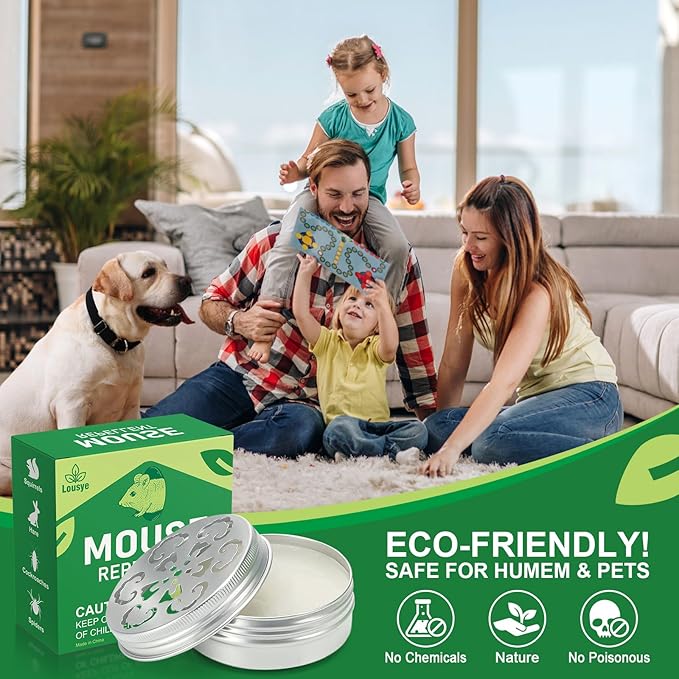 4 Pack Rodent Repellent for Car Engines,Peppermint Oil to Repel Mice and Rats,humanely Mouse Traps for Car,House